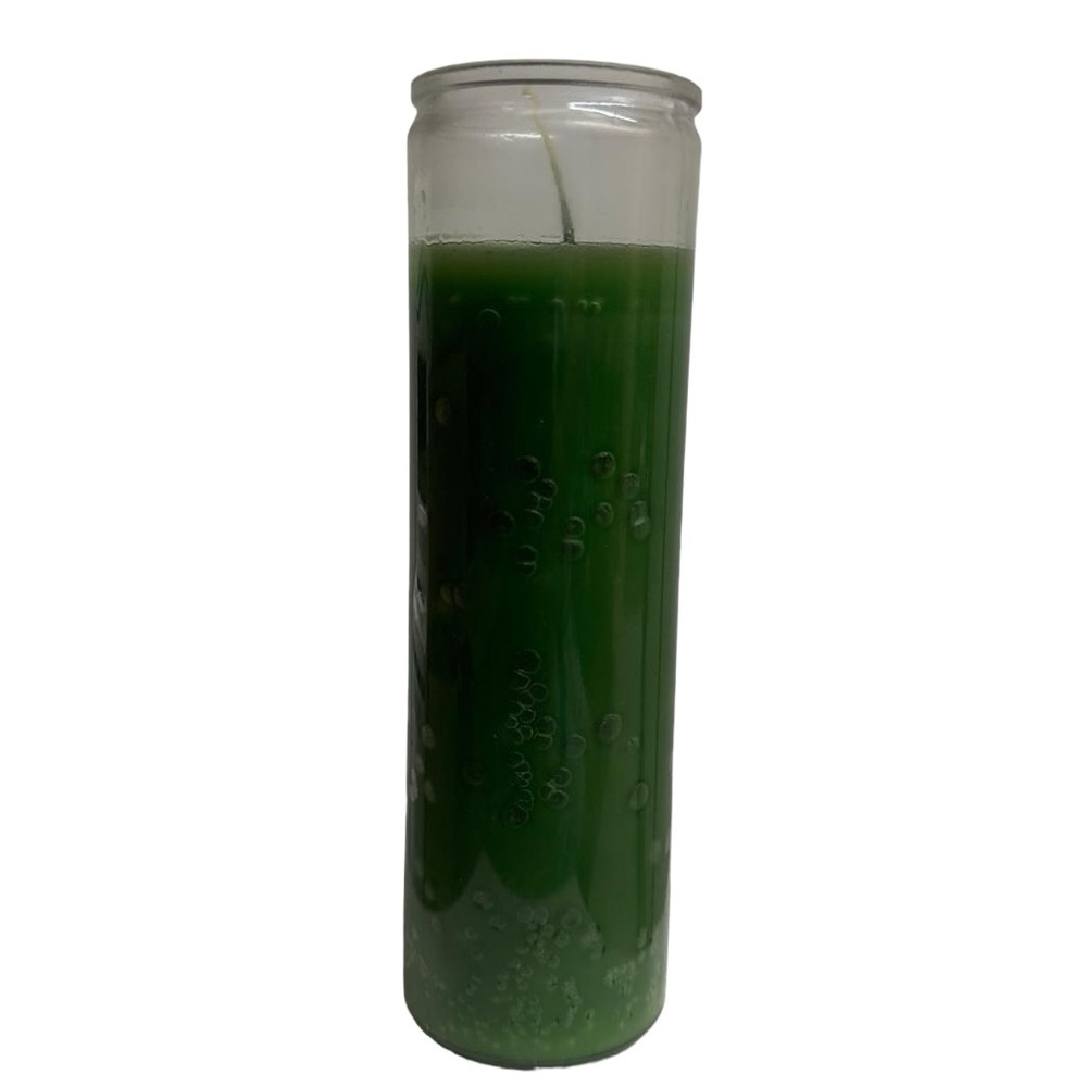 Plain green 7 days candle / vela verde liso de 7 dias